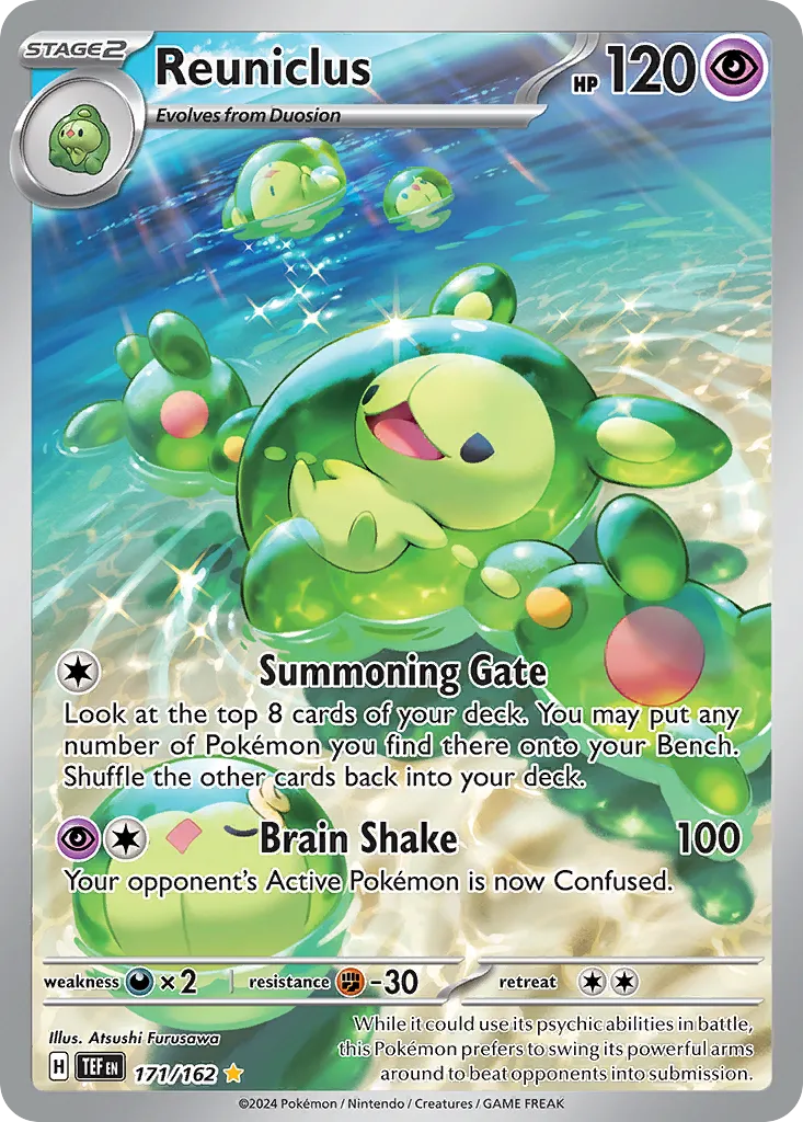 Reuniclus #171, Temporal Forces Illustration Rare