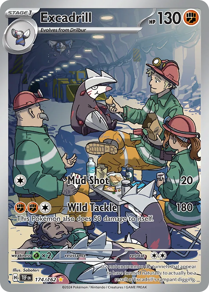 Excadrill #174, Temporal Forces Illustration Rare