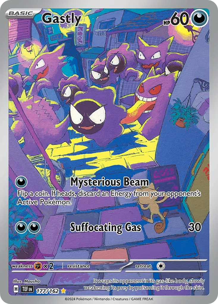 Gastly #177, Temporal Forces Illustration Rare