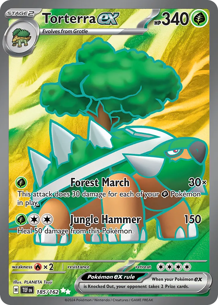 Torterra ex #185, Temporal Forces Ultra Rare