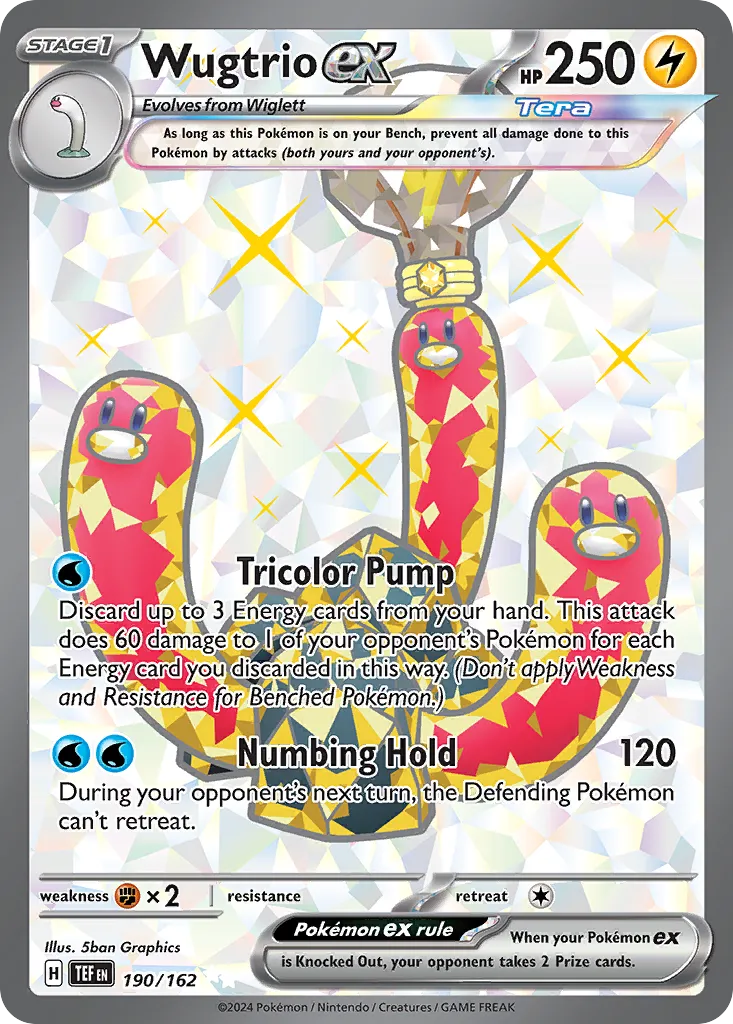Wugtrio ex #190, Temporal Forces Ultra Rare