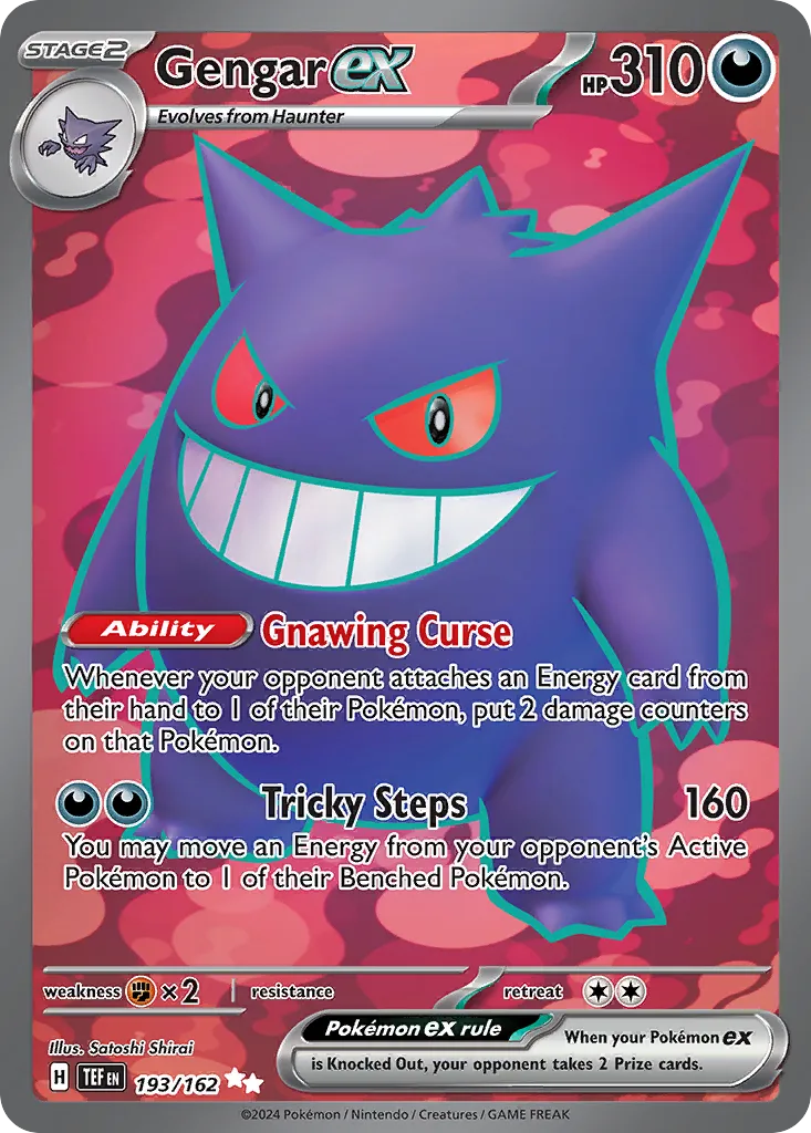 Gengar ex #193, Temporal Forces Ultra Rare