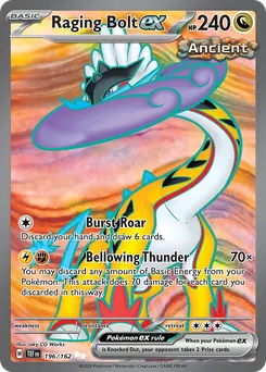 Raging Bolt ex #196, Ultra Rare
