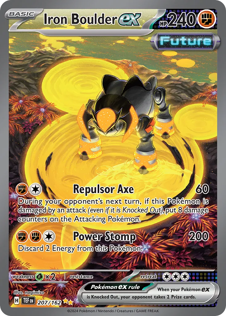 Iron Boulder ex #207, Temporal Forces Special Illustration Rare