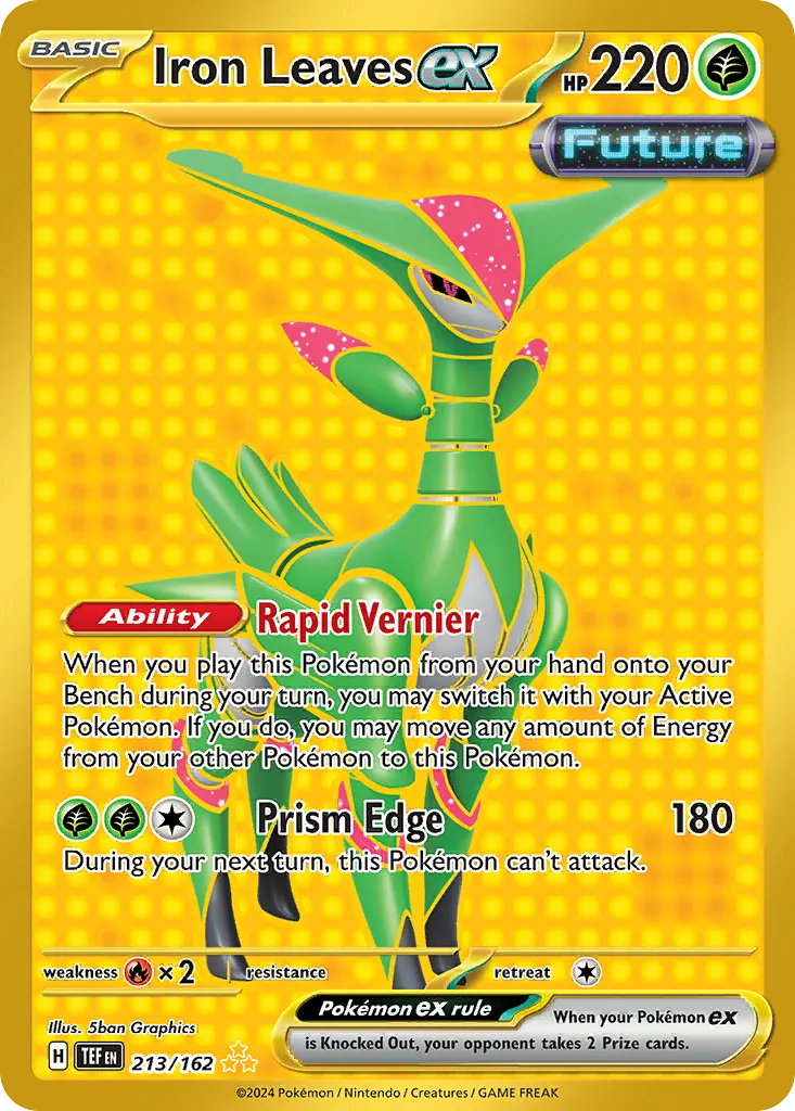 Iron Leaves ex #213, Temporal Forces Hyper Rare