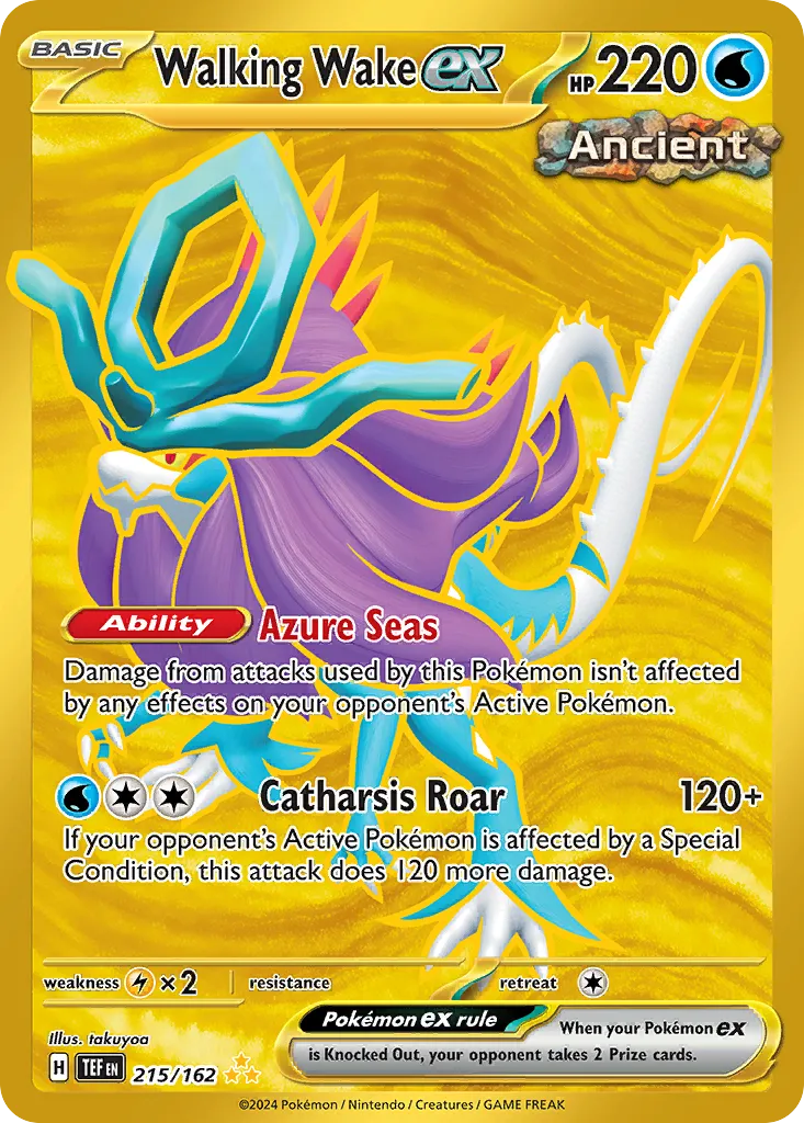 Walking Wake ex #215, Temporal Forces Hyper Rare