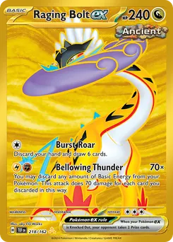Raging Bolt ex #218, Hyper Rare
