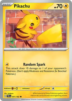 Pikachu #51, Reverse Holo