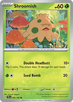 Shroomish #6, Reverse Holo