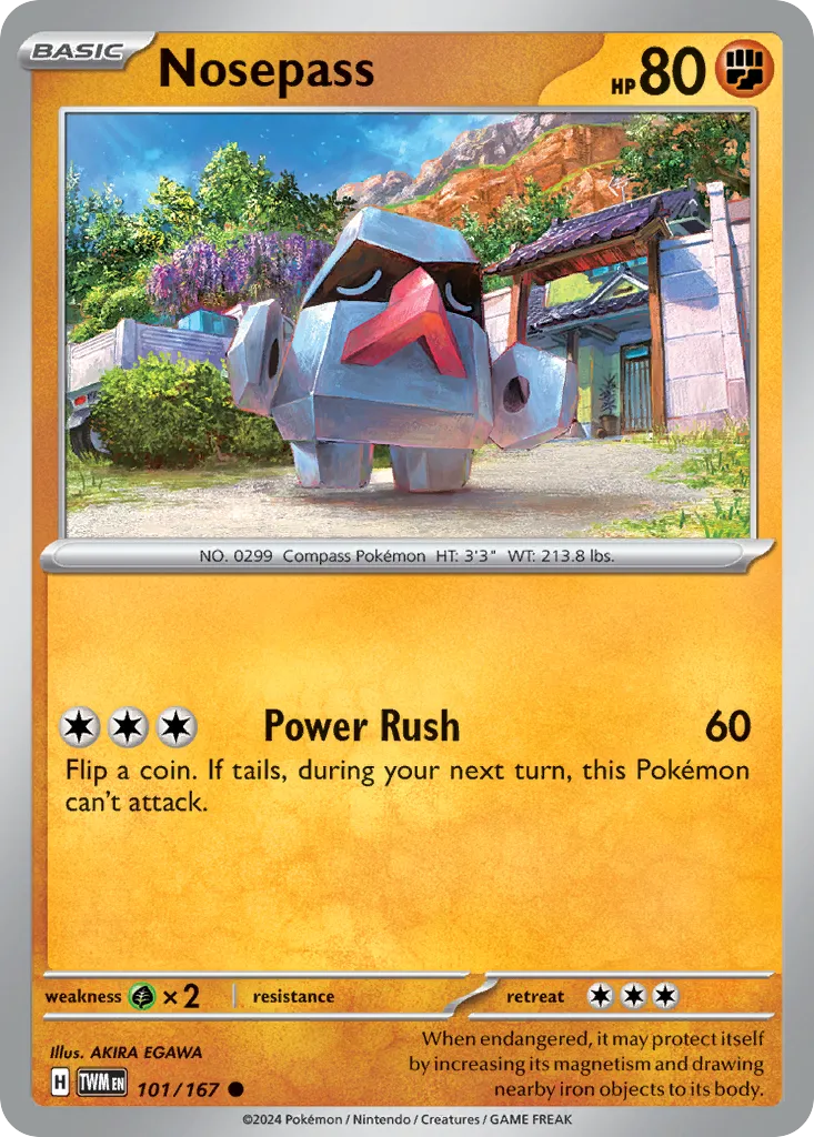 Nosepass #101, Twilight Masquerade Reverse Holo