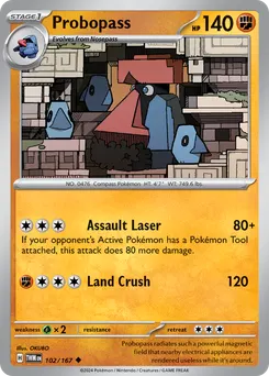 Probopass #102, Reverse Holo