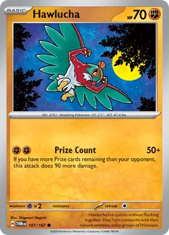 Hawlucha #107, Reverse Holo