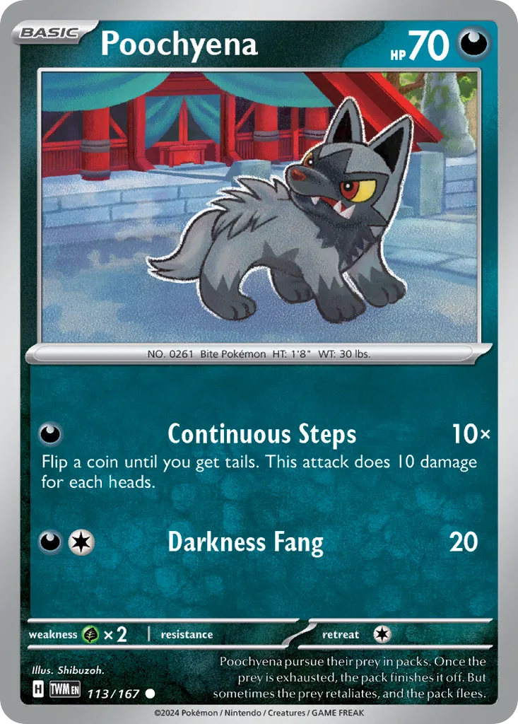 Poochyena #113, Twilight Masquerade