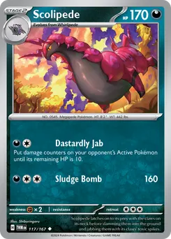 Scolipede #117, Reverse Holo