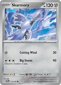 Skarmory #119, Reverse Holo