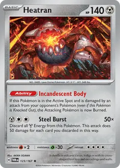 Heatran #123, Reverse Holo