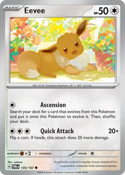 Eevee #135, Reverse Holo