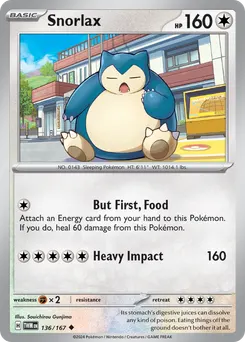 Snorlax #136, Reverse Holo