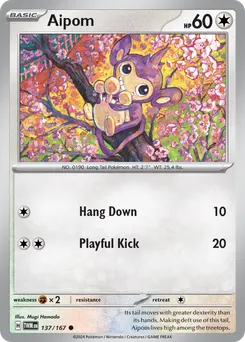Aipom #137, Reverse Holo