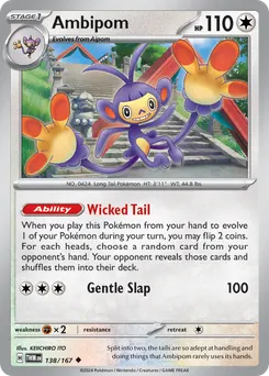 Ambipom #138, Reverse Holo