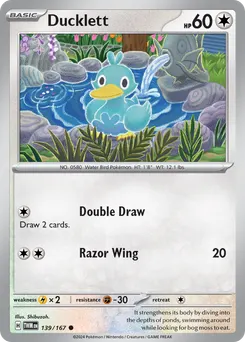 Ducklett #139, Reverse Holo