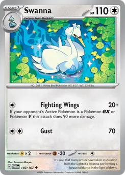 Swanna #140, Reverse Holo