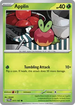 Applin #17, Reverse Holo