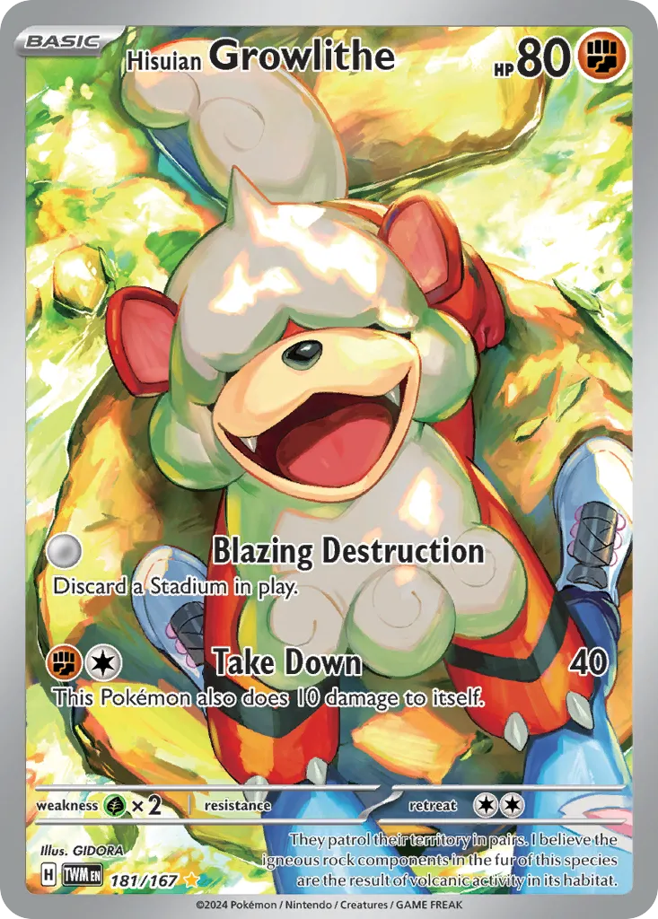 Hisuian Growlithe #181, Twilight Masquerade