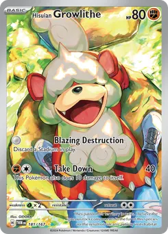 Hisuian Growlithe #181, Standard