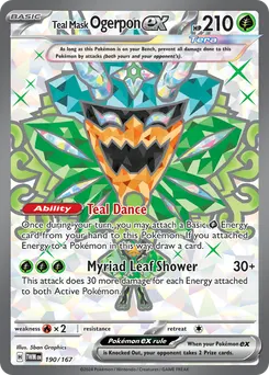 Teal Mask Ogerpon ex #190, Standard