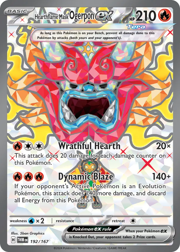 Hearthflame Mask Ogerpon ex #192, Twilight Masquerade