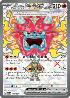 Hearthflame Mask Ogerpon ex #192, Standard