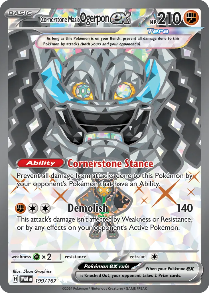 Cornerstone Mask Ogerpon ex #199, Twilight Masquerade
