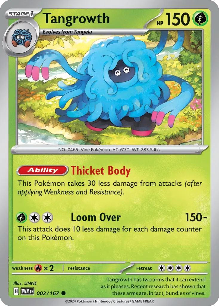 Tangrowth #2, Twilight Masquerade Reverse Holo