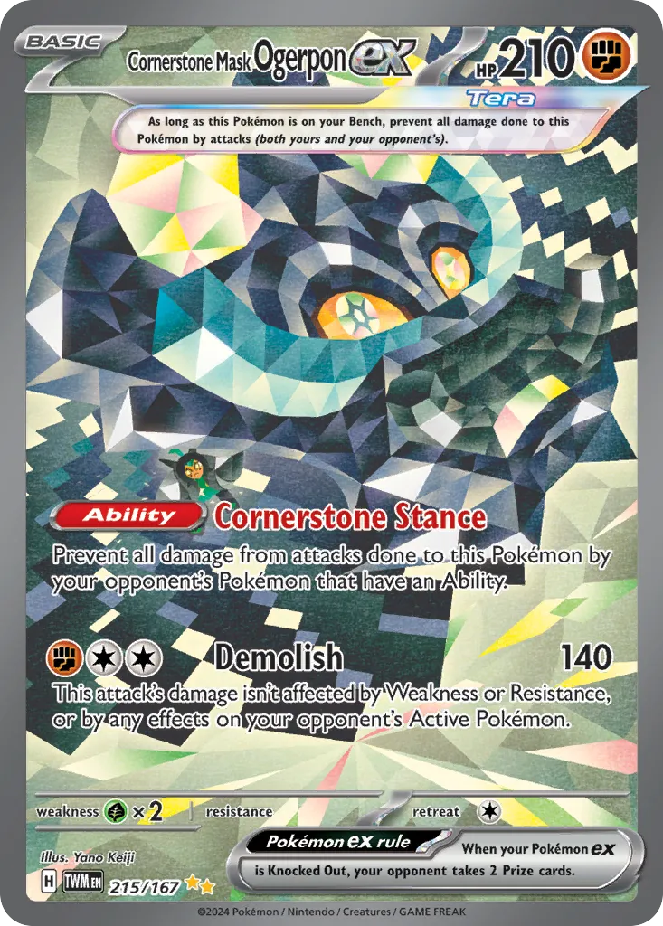 Cornerstone Mask Ogerpon ex #215, Twilight Masquerade