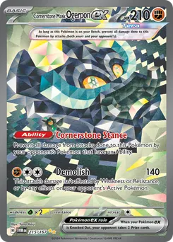 Cornerstone Mask Ogerpon ex #215, Standard