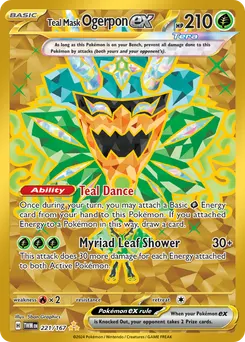Teal Mask Ogerpon ex #221, Standard