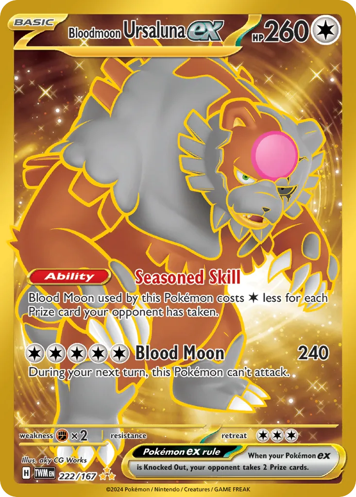 Bloodmoon Ursaluna ex #222, Twilight Masquerade