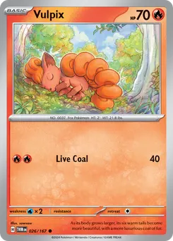 Vulpix #26, Reverse Holo