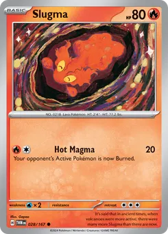 Slugma #28, Reverse Holo