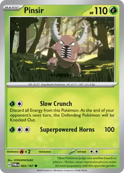 Pinsir #3, Reverse Holo