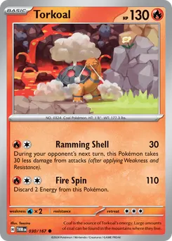 Torkoal #30, Reverse Holo