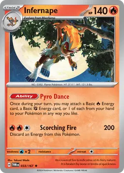 Infernape #33, Reverse Holo