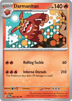Darmanitan #35, Reverse Holo