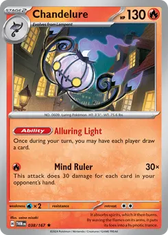 Chandelure #38, Reverse Holo