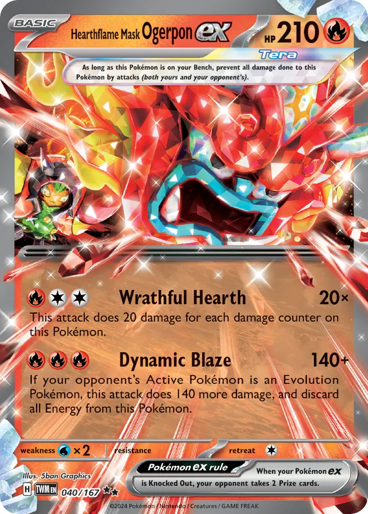 Hearthflame Mask Ogerpon ex #40, Twilight Masquerade