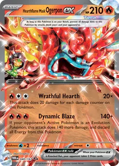 Hearthflame Mask Ogerpon ex #40, Standard