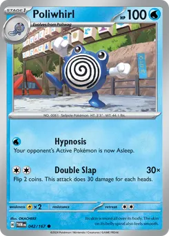 Poliwhirl #42, Reverse Holo