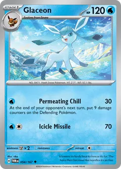 Glaceon #54, Reverse Holo