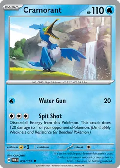 Cramorant #58, Reverse Holo
